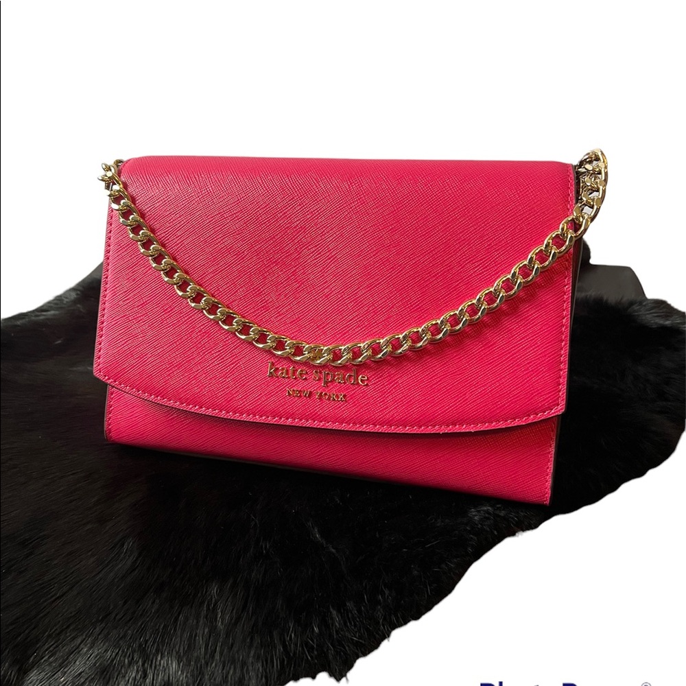 Kate spade NWT pink and gold adjustable strap Crossbody